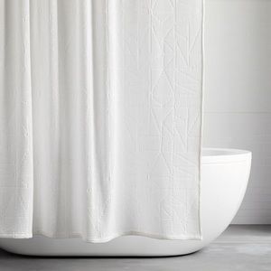 West Elm Organic Cotton Waffle Shower Curtain 72”x84”
